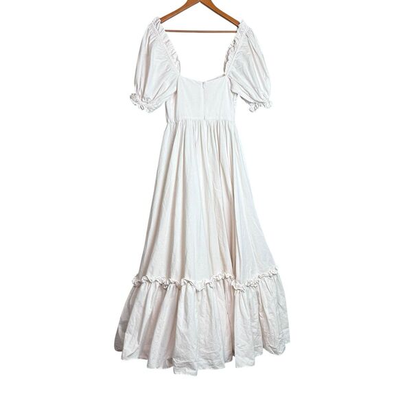 Selkie The Lickety Split Ritz Gown Size XS Pale Pink Puff Sleeve Cottagecore - Picture 4 of 8